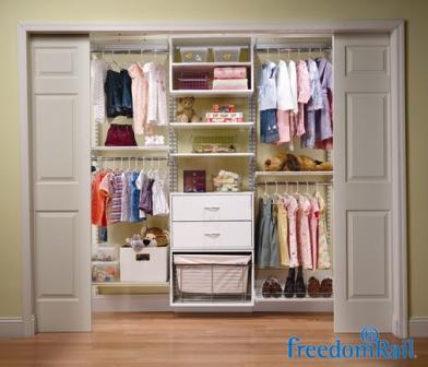 Schulte freedomRail reach in closet for kids